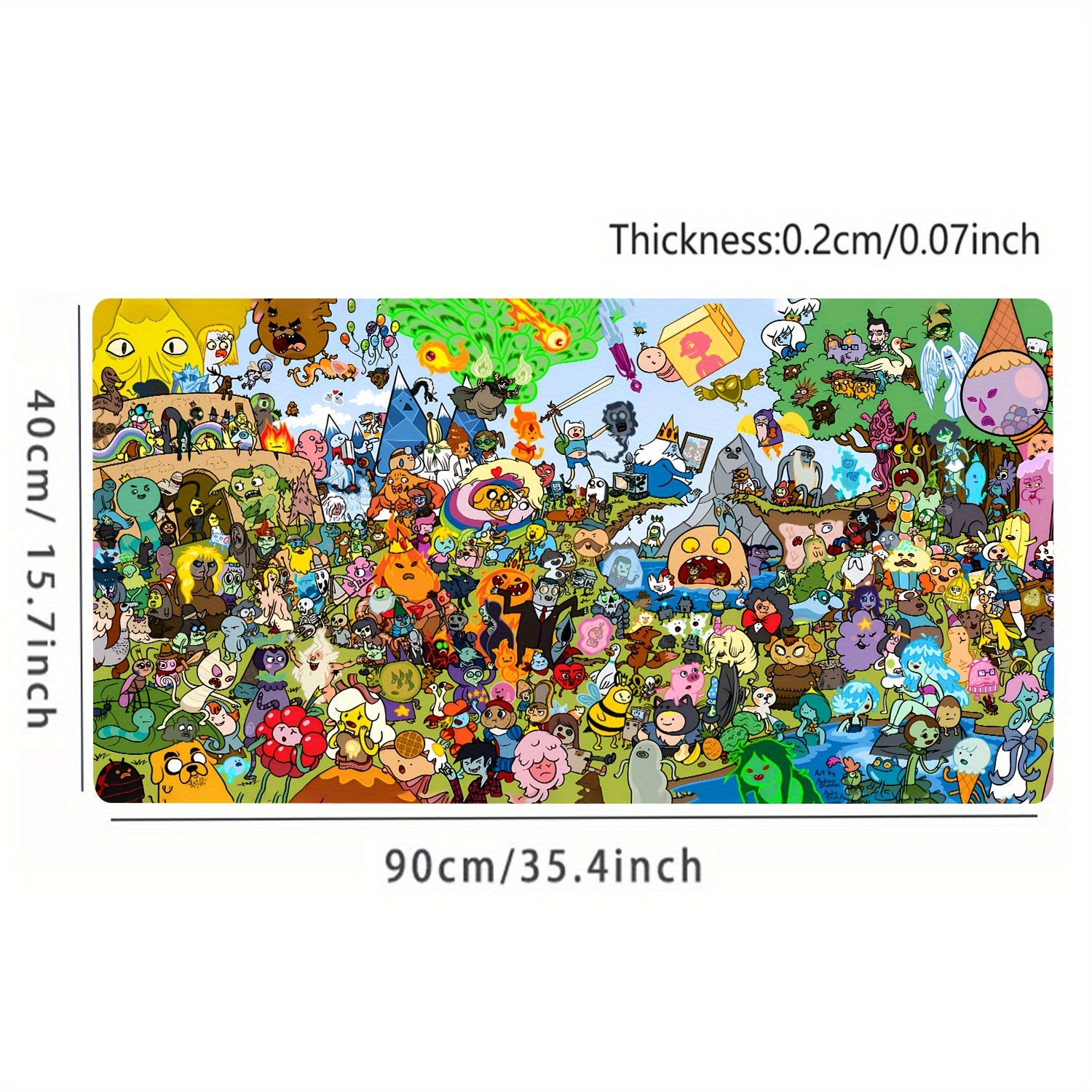 1pc Extra Large Gaming and Office Desk Mat - Stitched Edges, Non-Slip Waterproof Base, Smooth Surface - Extra Wide Mouse Pad for PC, Computer, Home Office - Large Mousepad with Anti-Slip Rubber Base - Compatible with Keyboard