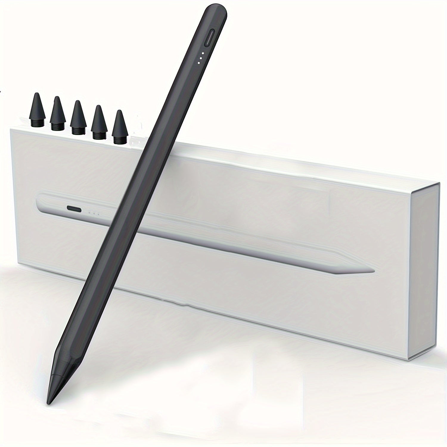 Stylus Pen for iPad with Palm Rejection & Tilt Sensing, Fast Charging, Compatible with iPad 6-10, Pro 12.9/11", Air 3/4/5, Mini 5/6 - White, Tool, Streamlined Accessory, Sleek Design, Modern Material, Functional Design