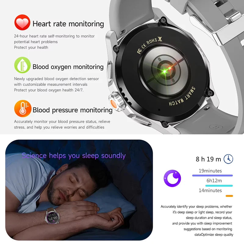S4 Ultra For Xiaomi Smart Bracelet Men Watch AMOLED HD Screen Bluetooth Call GPS Trajectory NFC Heart Rate Compass SmartWatches