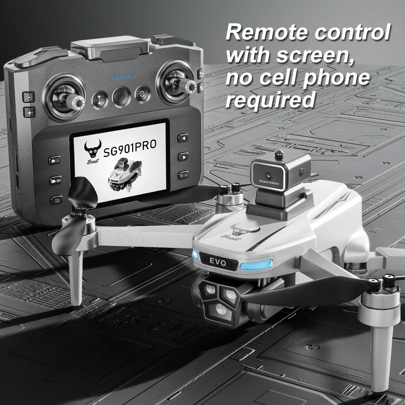 Mini Drone Professional GPS HD Camera Drones 5G WIFI FPV Video 4k UAV 4.5 inch large screen remote control RC Dron SG109 PRO MAX