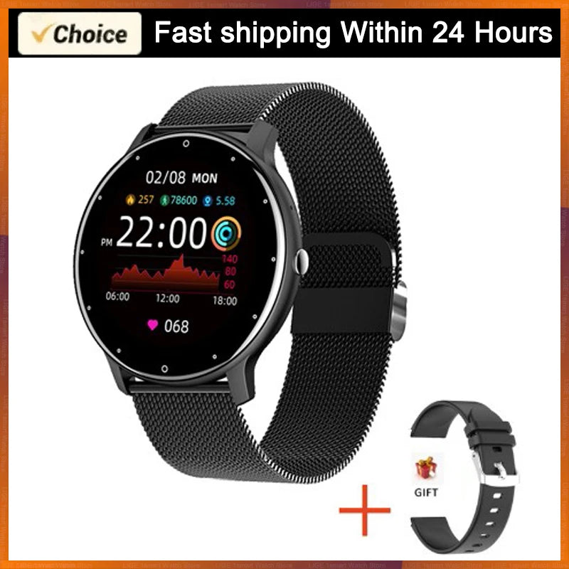 LIGE 2025 Smart Watch Women Men Lady Gift Sport Fitness Watches Heart Rate Monitor Waterproof Smartwatch For Xiaomi Android IOS