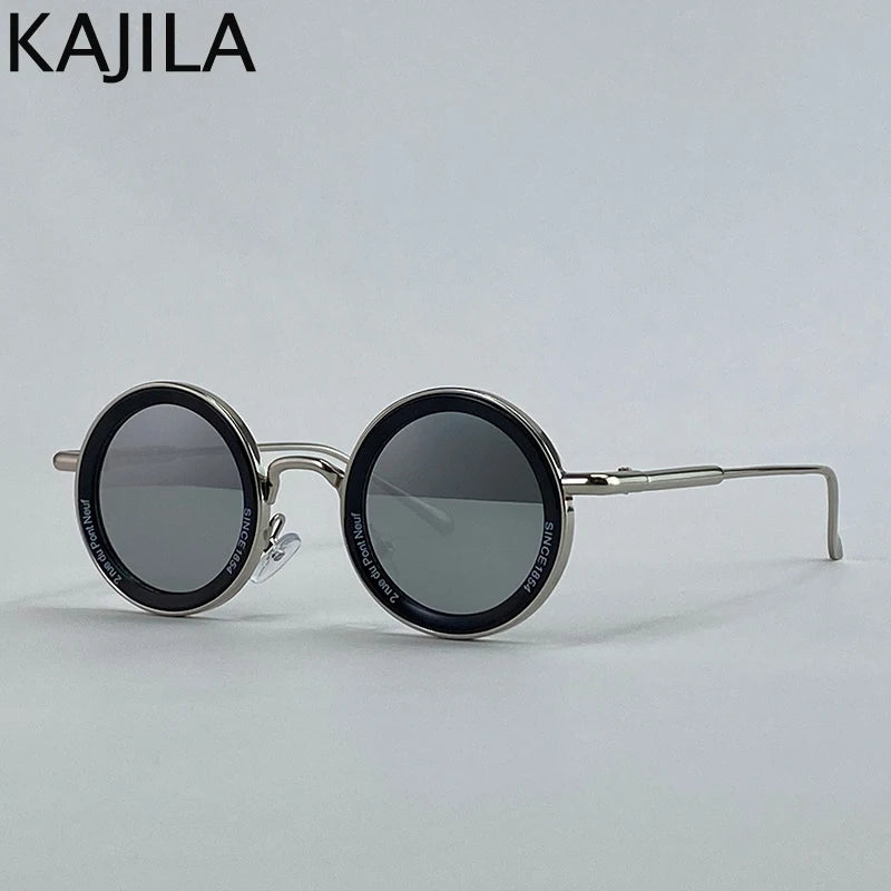 Small Frame Round Steampunk Sunglasses Men 2025 Luxury Brand Retro Punk Sun Glasses For Male Classic Driving Eyewear UV400