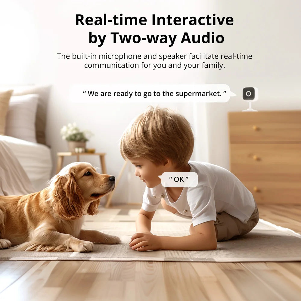 SONOFF CAM-S2 Home Security Camera WiFi 1080P Motion Detection Alert Real-time Interactive Two-way Audio Support Alexa Google