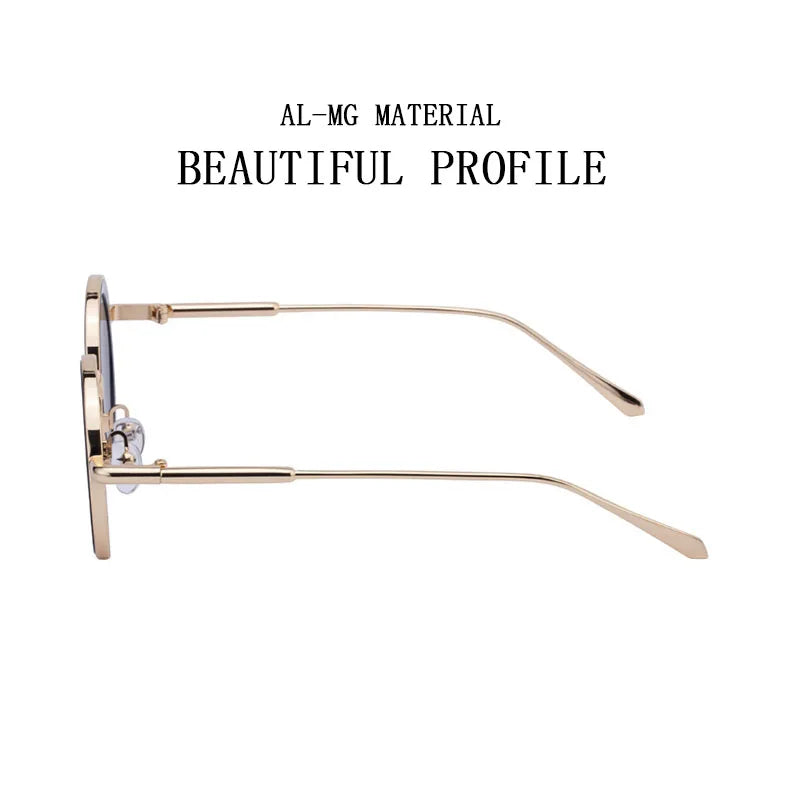 Round Steampunk Sunglass Men Vintage Punk Sunglasses Women Trendy Retro Fashion Glasses Gafas De Sol Hombre Lunette Soleil Femme