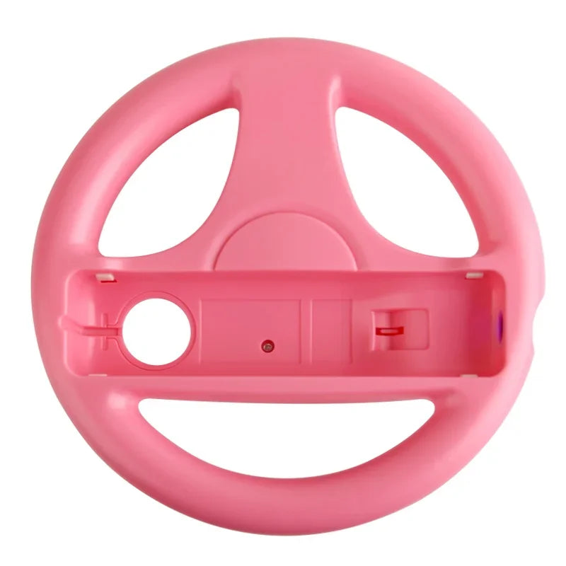 Steering Wheel For Nintendo Wii Remote Controller Mario Kart Racing Games Black White Racing Wheel Plastic Innovative Exciting