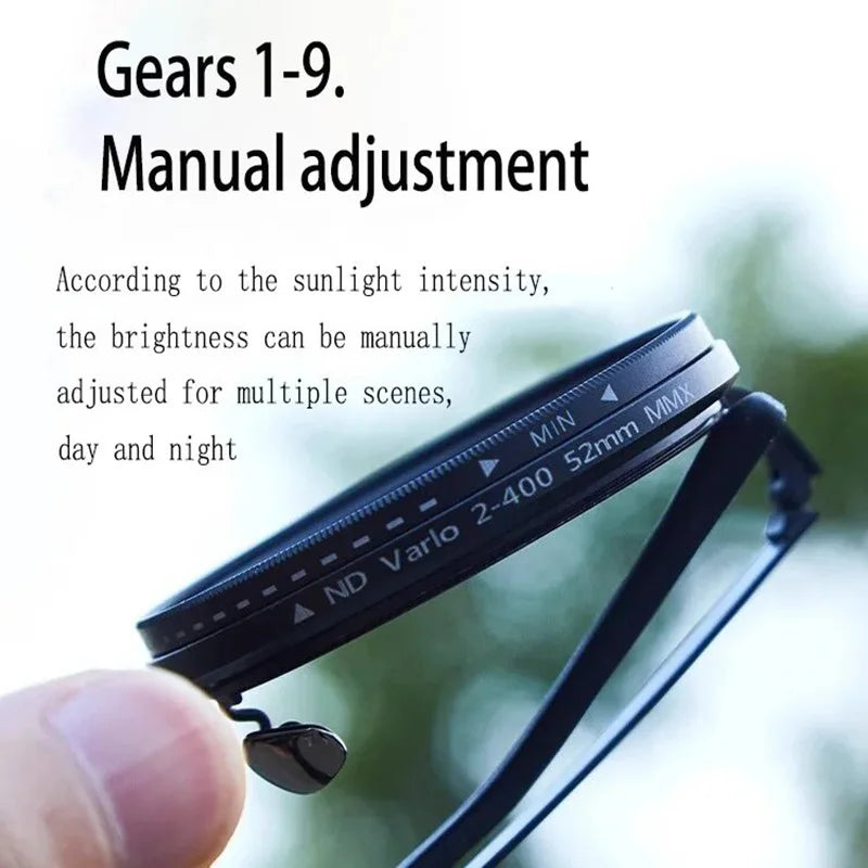 Customized Magnetic Myopia Clip on ND9 adjustable dimming sunglasses
