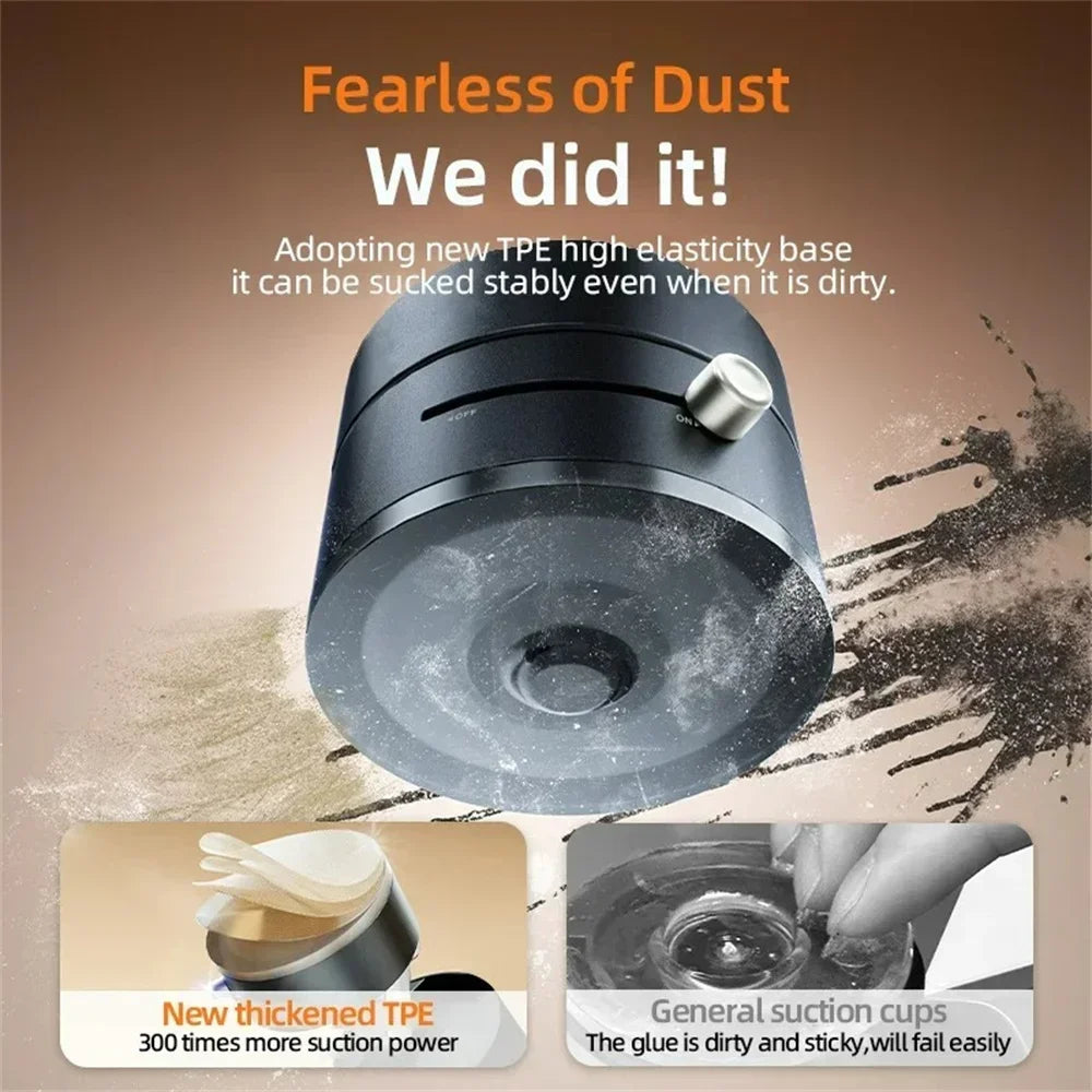 More Portable Vacuum Magnetic Mobile Phone Bracket Adjustable Double-Sided Suction Cup Holder Lazy Stand For All Smartphone