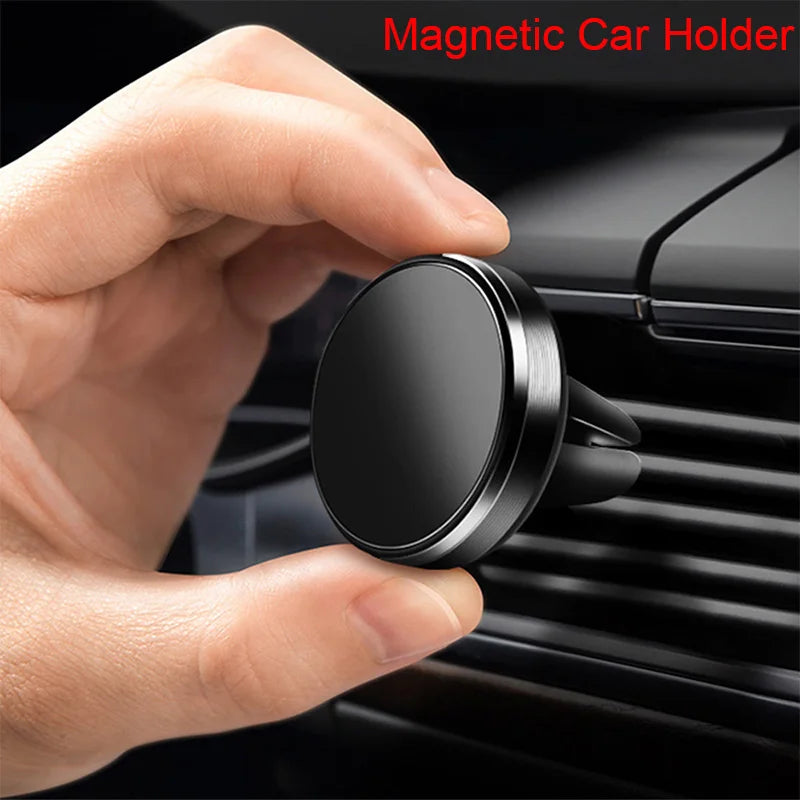 Magnetic Car Phone Holder Mount Air Vent Smartphone Mobile Stand Bracket Cell GPS Support in Car For iPhone Xiaomi Mi Samsung LG