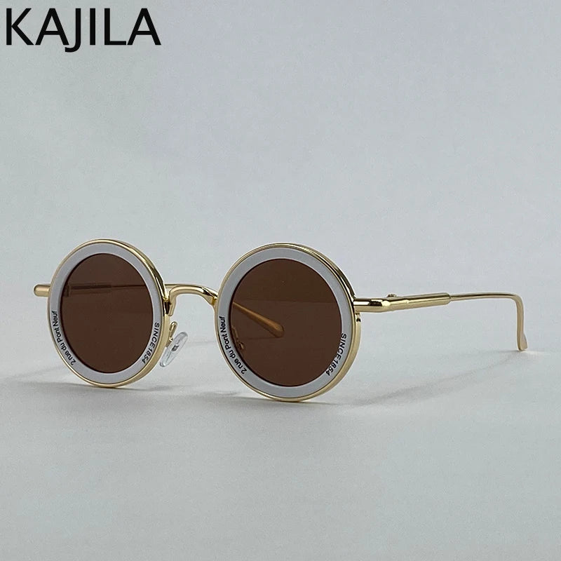 Small Frame Round Steampunk Sunglasses Men 2025 Luxury Brand Retro Punk Sun Glasses For Male Classic Driving Eyewear UV400