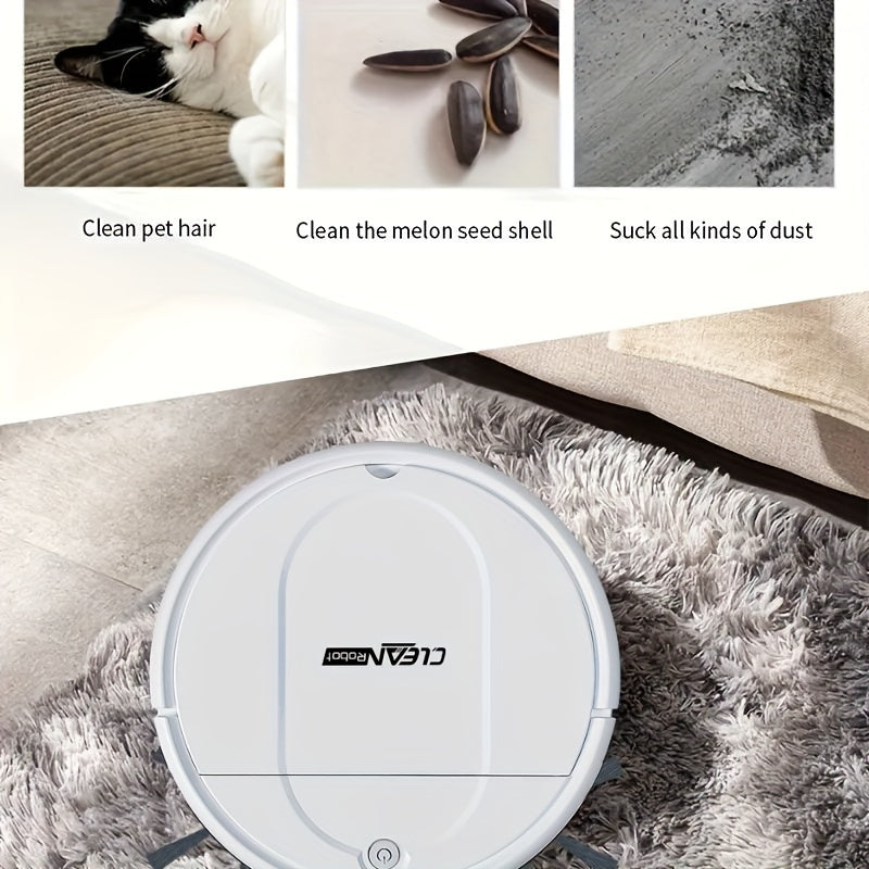 Robot Vacuum Cleaner, 3-in-1, Sweeping, Mopping, And Vacuuming All In One, 4, 000 Pa Powerful Suction, Up to 90mins Runtim, Low Noisesuitable for Hard Floors, Flatmarble Tiles And Wood Floor, Dorm Room Essential, House Cleani