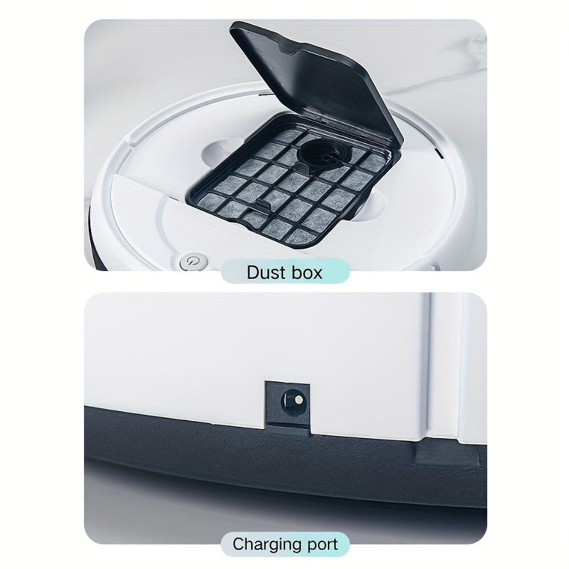 Robot Vacuum Cleaner, 3-in-1, Sweeping, Mopping, And Vacuuming All In One, 4, 000 Pa Powerful Suction, Up to 90mins Runtim, Low Noisesuitable for Hard Floors, Flatmarble Tiles And Wood Floor, Dorm Room Essential, House Cleani