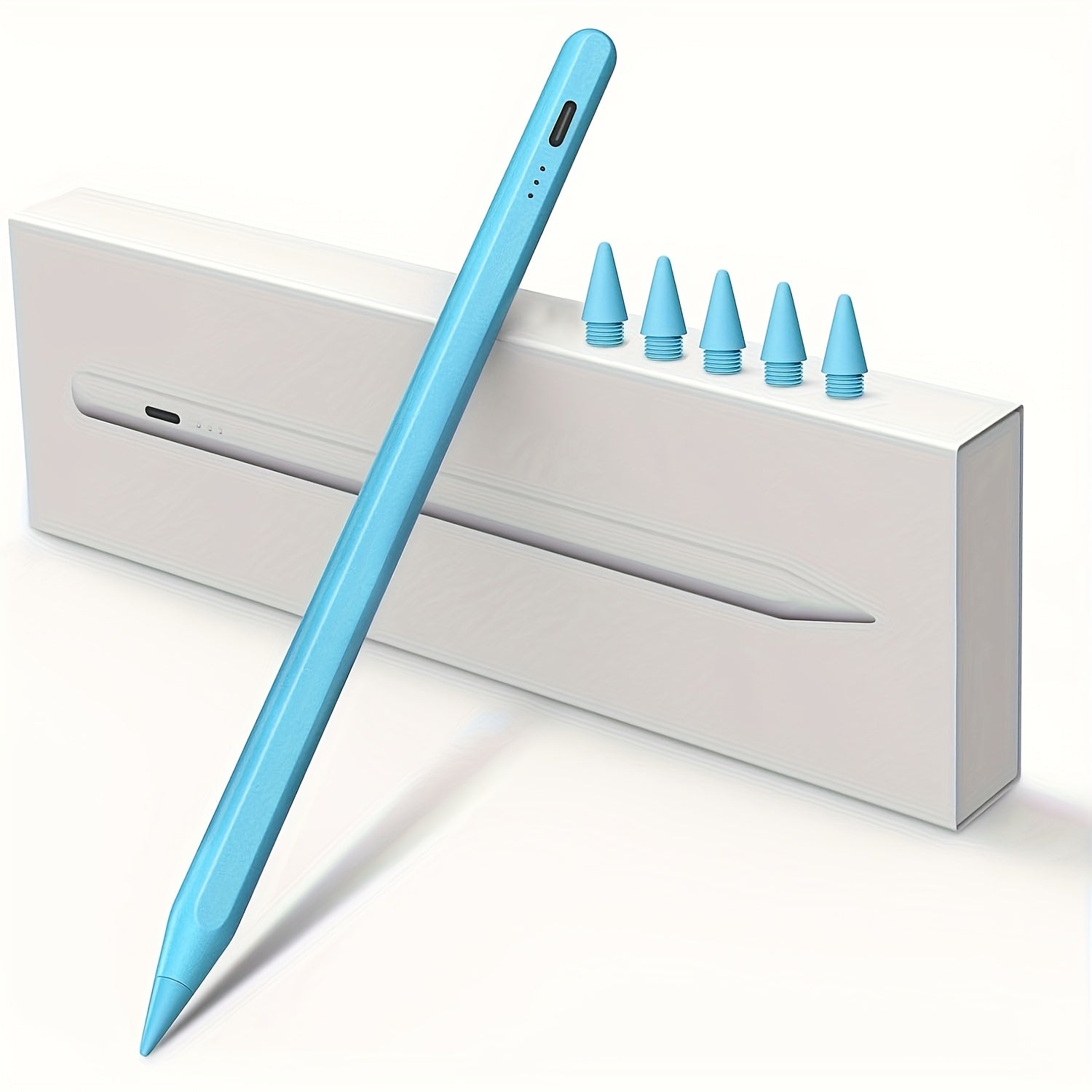 Stylus Pen for iPad with Palm Rejection & Tilt Sensing, Fast Charging, Compatible with iPad 6-10, Pro 12.9/11", Air 3/4/5, Mini 5/6 - White, Tool, Streamlined Accessory, Sleek Design, Modern Material, Functional Design