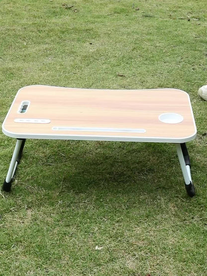 Ultra Large Portable Laptop Desk - Heavy-Duty Foldable computer table with Cup Holder, Built-in Drawer, USB Ports - Space-Saving Bed, Sofa, Floor Desk - Compatible with Laptop, Tablet, Books - Ideal for Home Office, Dorm, RV,
