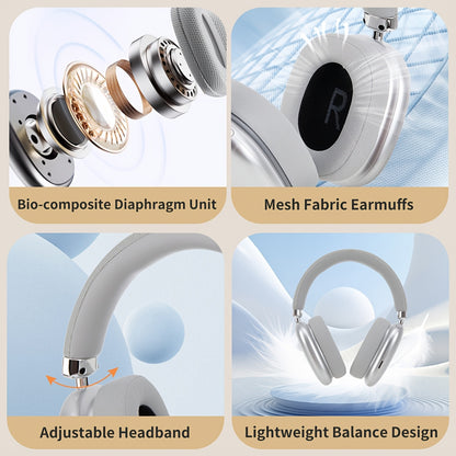 New Headphones, High Fidelity Stereo Sound, Deep Bass, Wireless 5.3, Stable Connection Supporting FM And TF Cards. ENC Noise Reduction, Low Latency Suitable For Gaming, Suitable For Mobile Phones, Computers, Etc., Very Suitableab