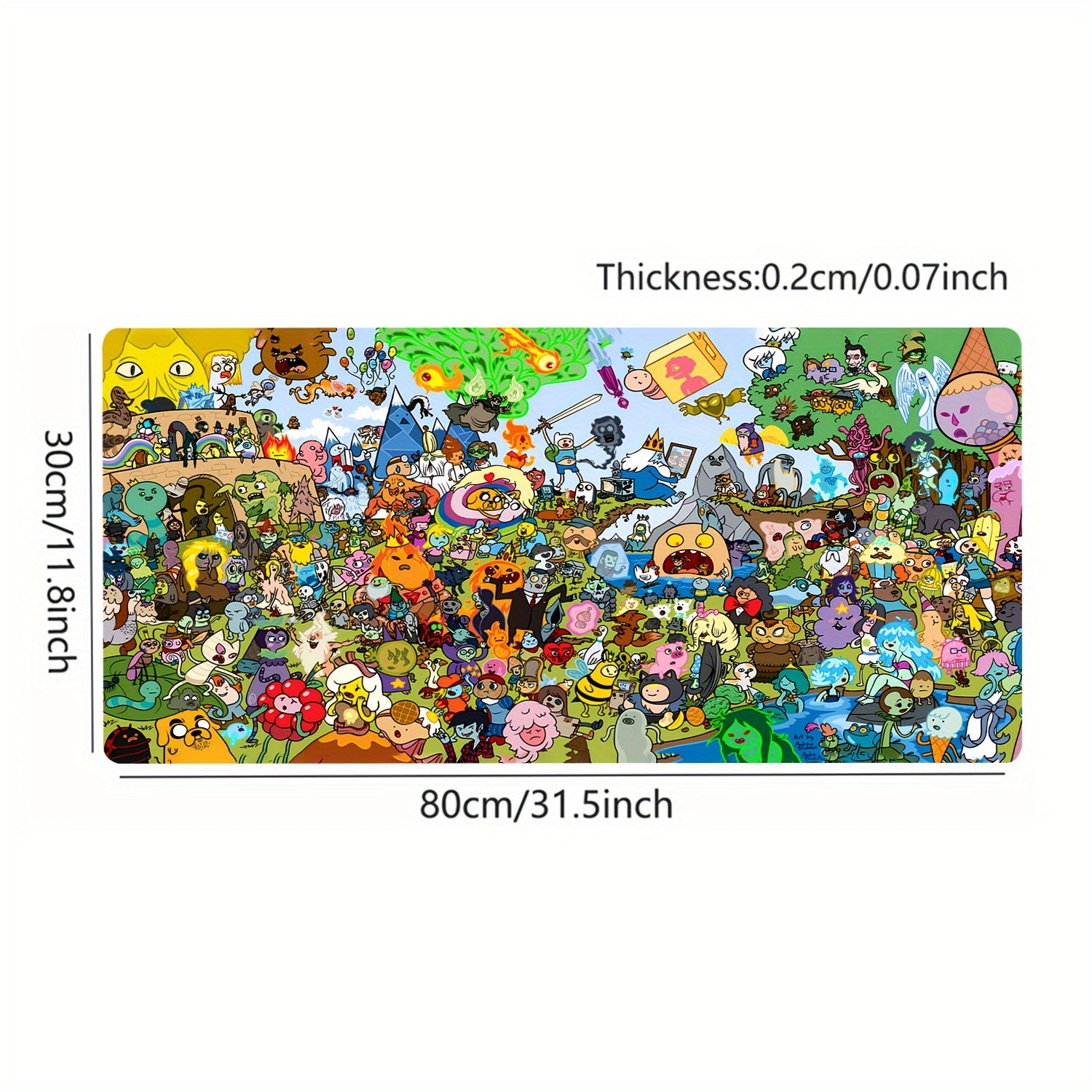 1pc Extra Large Gaming and Office Desk Mat - Stitched Edges, Non-Slip Waterproof Base, Smooth Surface - Extra Wide Mouse Pad for PC, Computer, Home Office - Large Mousepad with Anti-Slip Rubber Base - Compatible with Keyboard