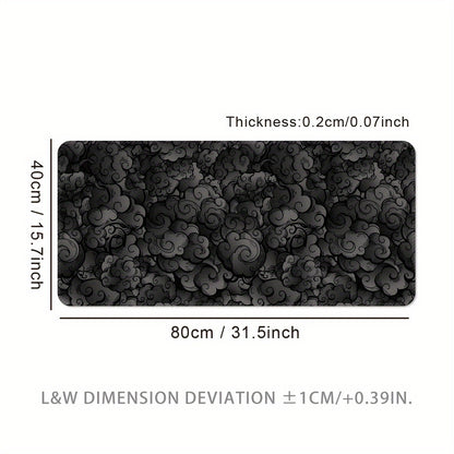 XXL Large Gaming Mouse Pad - Extra Wide Extended Desk Mat with Non-Slip Base, Thickened Rubber Surface, Precision Stitching - Extra Large Computer Mat for PC, Laptop, Office, Streaming - Anti-Fraying Edges - Ideal Gaming Desk