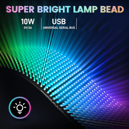 [Flexible LED Matrix Panel] LED Matrix Panel Sign with USB Power, App Control & Remote | Flexible, DIY Programmable Lighting for Stores, Hotels, Holidays | Easy Installation, Durable Design, Dimmable Graphite RGB Display, Hol