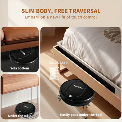 Robot Vacuum Cleaner, 3-in-1, Sweeping, Mopping, And Vacuuming All In One, 4, 000 Pa Powerful Suction, Up to 90mins Runtim, Low Noisesuitable for Hard Floors, Flatmarble Tiles And Wood Floor, Dorm Room Essential, House Cleani