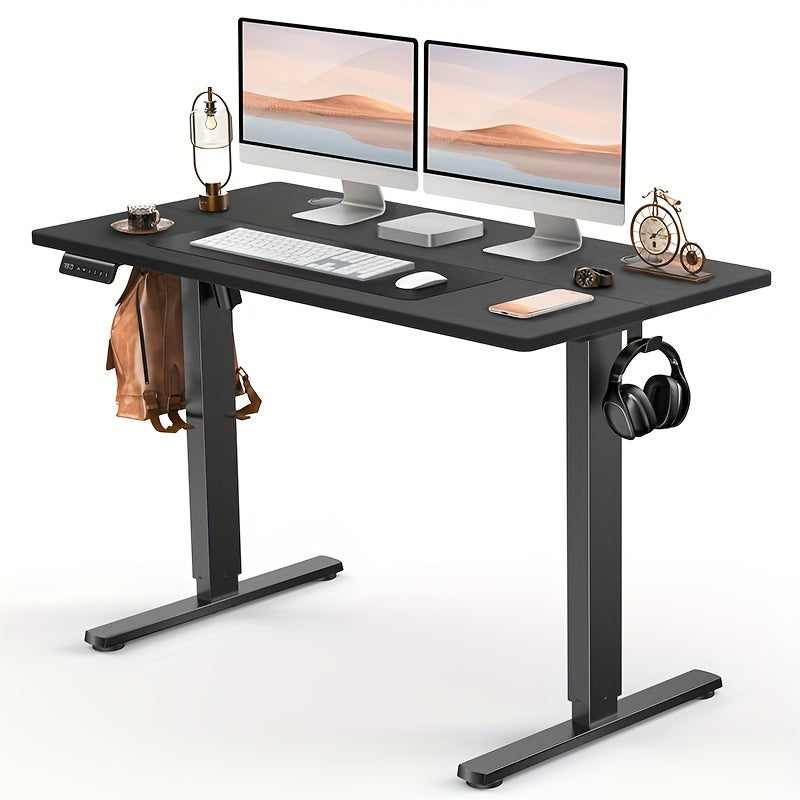 Adjustable Height Standing Desk -40/48/55/63 Inches Electric Sit Stand Up Desk with Ergonomic Design for Home Office, Cafes, Catering, Event Holding, 4 Colors, Gaming Desk Workstation Lift Rising Desk