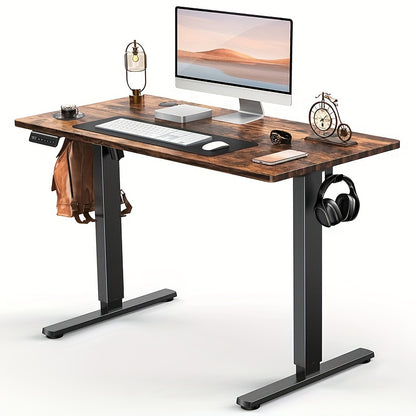 Adjustable Height Standing Desk -40/48/55/63 Inches Electric Sit Stand Up Desk with Ergonomic Design for Home Office, Cafes, Catering, Event Holding, 4 Colors, Gaming Desk Workstation Lift Rising Desk