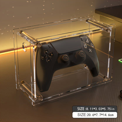 Acrylic Game Controller Stand &amp; Display - Transparent Organizer for Desktop and Bedroom Storage, Compatible with Switch, Switch OLED, and More, Game Storage Organizer