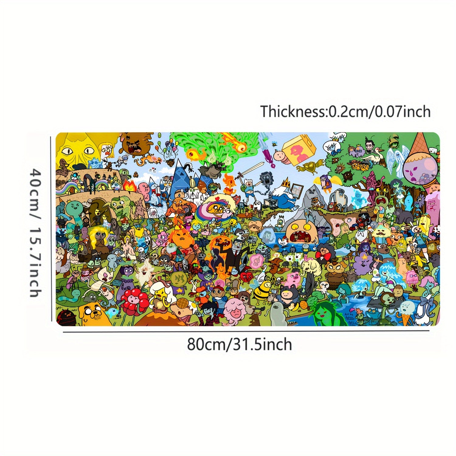 1pc Extra Large Gaming and Office Desk Mat - Stitched Edges, Non-Slip Waterproof Base, Smooth Surface - Extra Wide Mouse Pad for PC, Computer, Home Office - Large Mousepad with Anti-Slip Rubber Base - Compatible with Keyboard