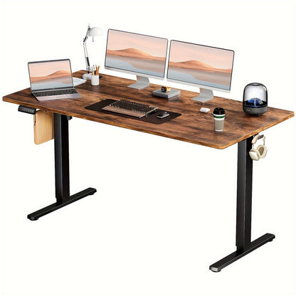 Adjustable Height Standing Desk -40/48/55/63 Inches Electric Sit Stand Up Desk with Ergonomic Design for Home Office, Cafes, Catering, Event Holding, 4 Colors, Gaming Desk Workstation Lift Rising Desk