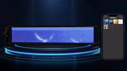 [Flexible LED Matrix Panel] LED Matrix Panel Sign with USB Power, App Control & Remote | Flexible, DIY Programmable Lighting for Stores, Hotels, Holidays | Easy Installation, Durable Design, Dimmable Graphite RGB Display, Hol