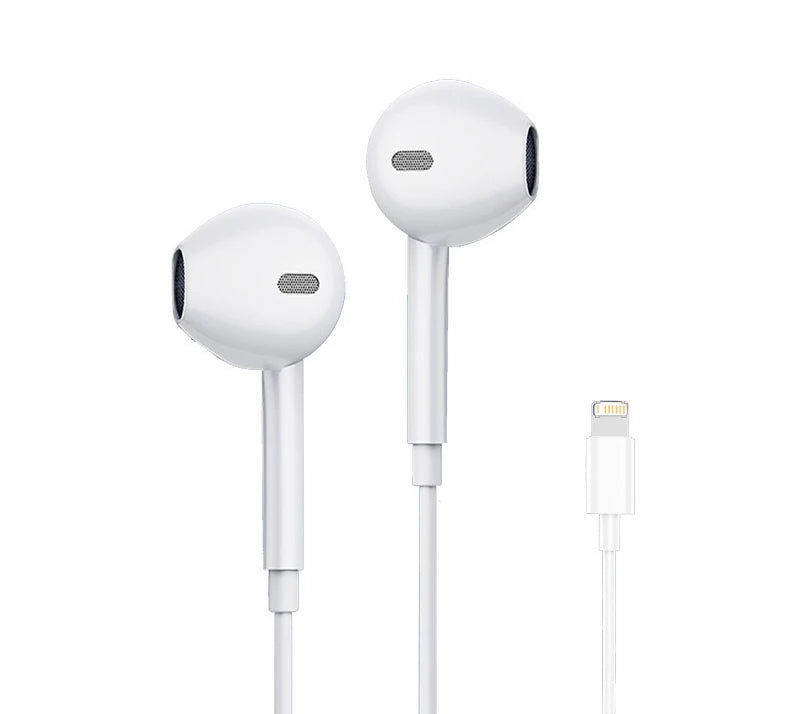 Original Wired Earphones For iPhone 16/15/14/13/12/11 Pro Max 7/8Plus XR/XS/X iPad In-Ear Earbuds Lightning USB-C 3.5mm Earphone