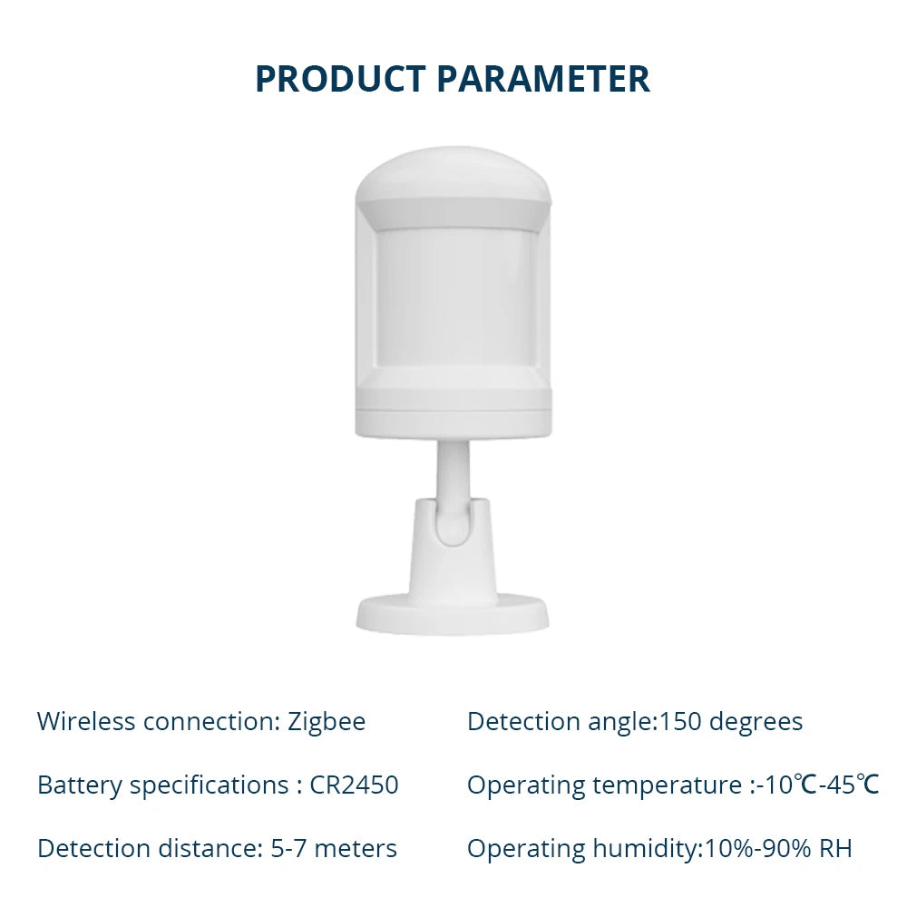 Motion Sensor Detector Smart Sensor Home Security System PIR Motion Sensor Work with Tuya Smart Life App