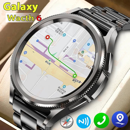For Samsung Galaxy Watch 6 Smart Watch Men 100+ Sports Mode GPS NFC Waterproof Watch with AMOELD HD Screen Smartwatch 2025 New