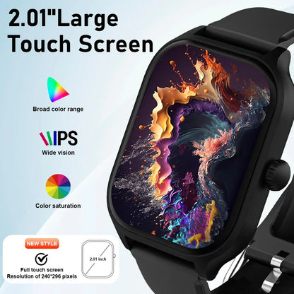 H9 Smartwatch Dial Answer Calls Calorie Tracking Heart Rate Monitoring Music Playback Bluetooth Men Smart Watch Woman Step Count