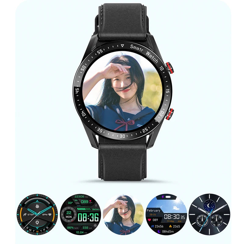 2025 New Voice Call Smart Watch Men GT Series 1.53 inch AMOLED Screen Sports Watch ECG+PPG Health Smartwatch For Android IOS