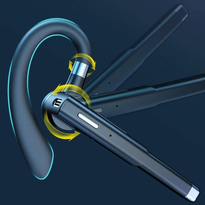 YYK520 Bluetooth Headset Noise Canceling Sports Earphone Waterproof Digital Display Headphones Single Ear Earbuds Over-Ear