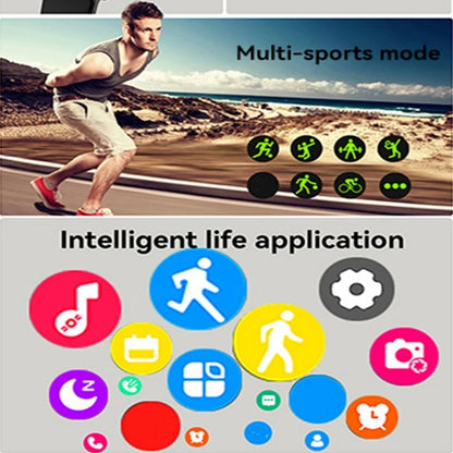 H9 Smartwatch Dial Answer Calls Calorie Tracking Heart Rate Monitoring Music Playback Bluetooth Men Smart Watch Woman Step Count