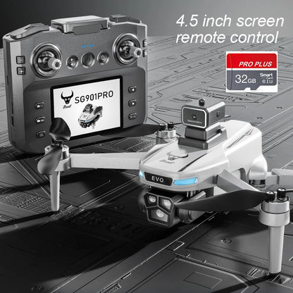 Mini Drone Professional GPS HD Camera Drones 5G WIFI FPV Video 4k UAV 4.5 inch large screen remote control RC Dron SG109 PRO MAX