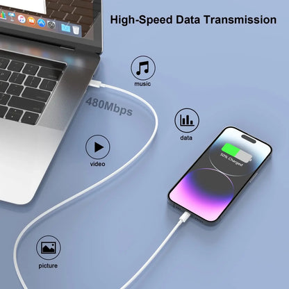 For iPhone Charger Fast Charging 20W USB C Wall Charger with 6FT Super Fast Charger Cable Compatible with iPhone14/13/12/11,iPad