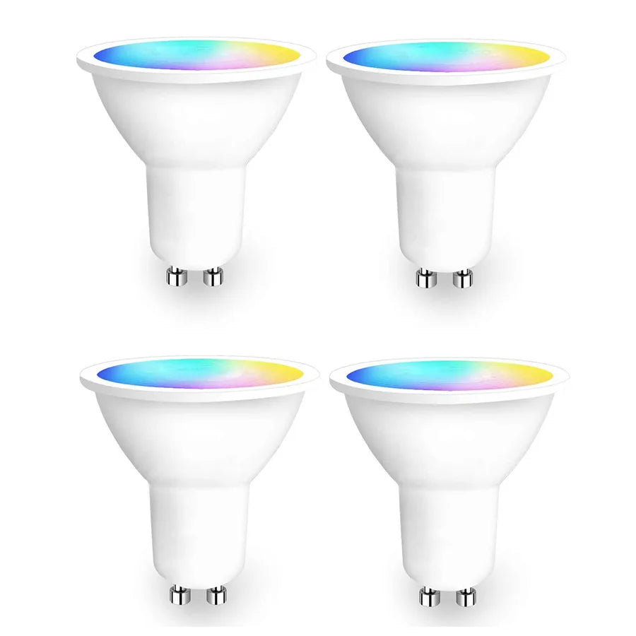 RGB LED Light Bulb 9W GU10 Graffiti  Smart Bluetooth or WIFI Bedroom Lamp Bulbs Adjustable Light