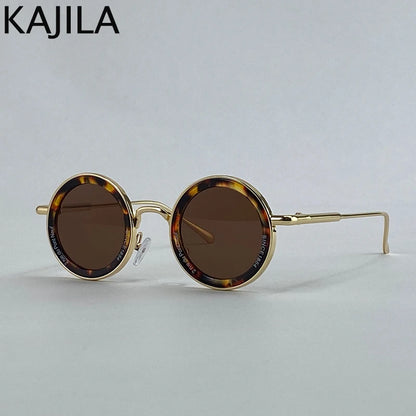 Small Frame Round Steampunk Sunglasses Men 2025 Luxury Brand Retro Punk Sun Glasses For Male Classic Driving Eyewear UV400