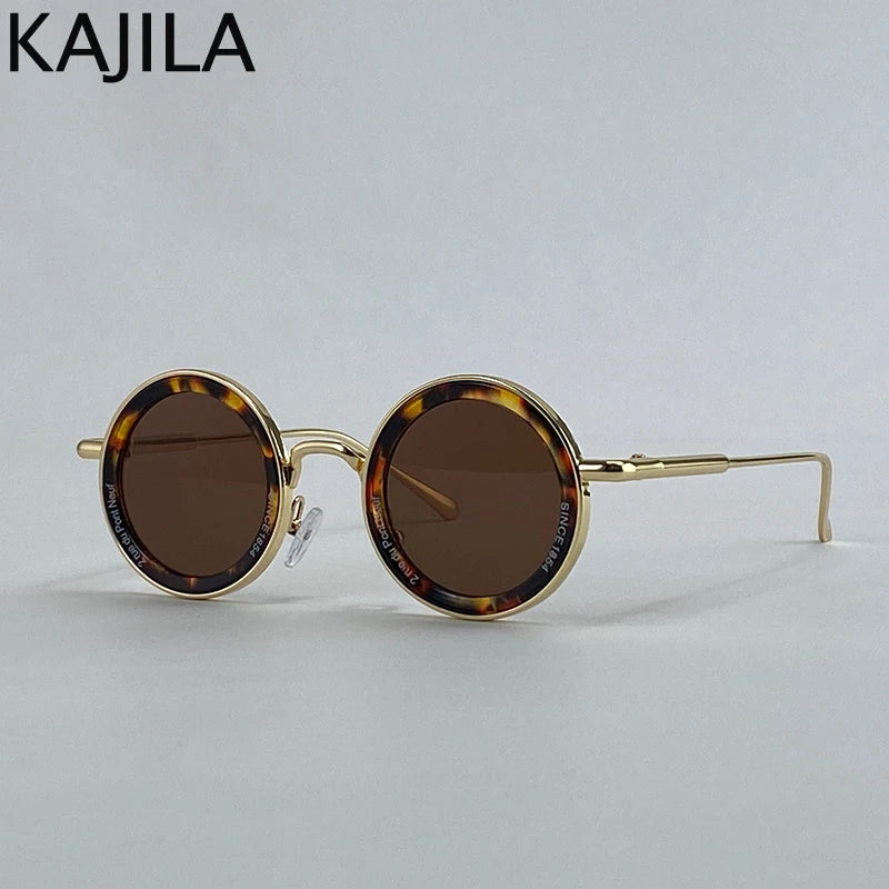 Small Frame Round Steampunk Sunglasses Men 2025 Luxury Brand Retro Punk Sun Glasses For Male Classic Driving Eyewear UV400