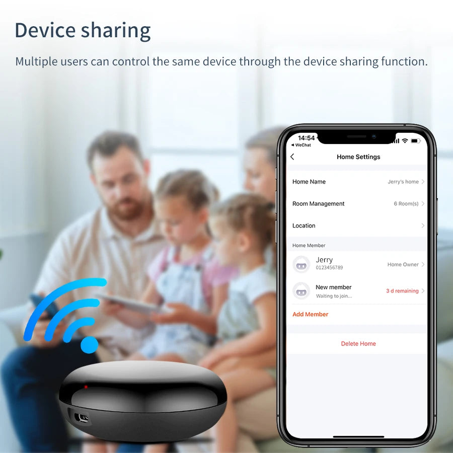 Tuya WiFi IR Remote Control Smart Home Universal Infrared