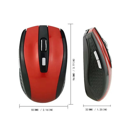 Wireless Mouse 2.4G Portable Mobile Optical Office Mouse Adjustable DPI Levels for Notebook PC Laptop MacBook