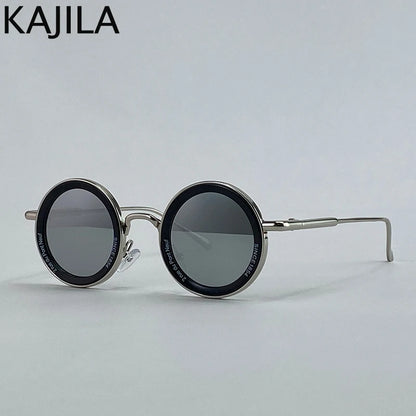 Small Frame Round Steampunk Sunglasses Men 2025 Luxury Brand Retro Punk Sun Glasses For Male Classic Driving Eyewear UV400