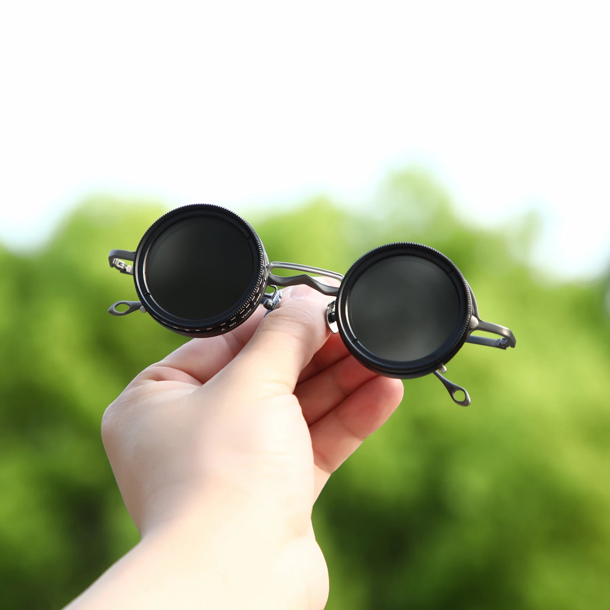 Customized  Magnetic Myopia  Clip on ND9 adjustable dimming sunglasses