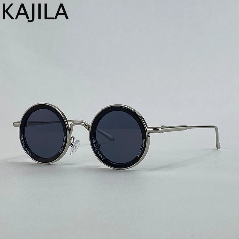 Small Frame Round Steampunk Sunglasses Men 2025 Luxury Brand Retro Punk Sun Glasses For Male Classic Driving Eyewear UV400