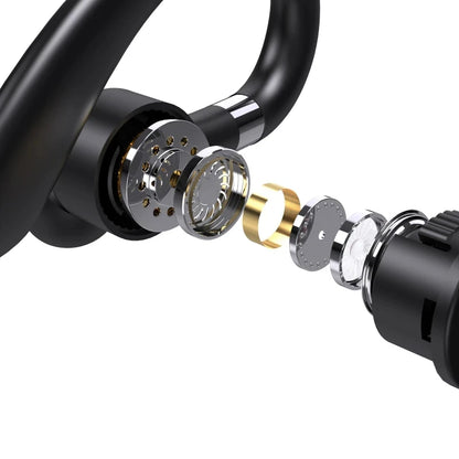 YYK520 Bluetooth Headset Noise Canceling Sports Earphone Waterproof Digital Display Headphones Single Ear Earbuds Over-Ear