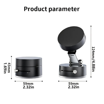 Suction Cup Magnetic Phone Holder Lazy Multi-functional Foldable Storage Holder Vacuum Suction Phone Holder