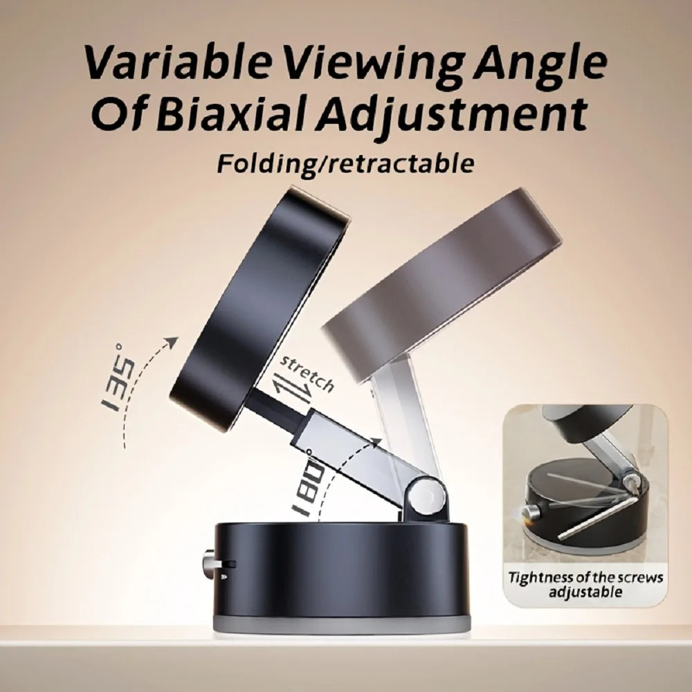 Suction Cup Magnetic Phone Holder Lazy Multi-functional Foldable Storage Holder Vacuum Suction Phone Holder