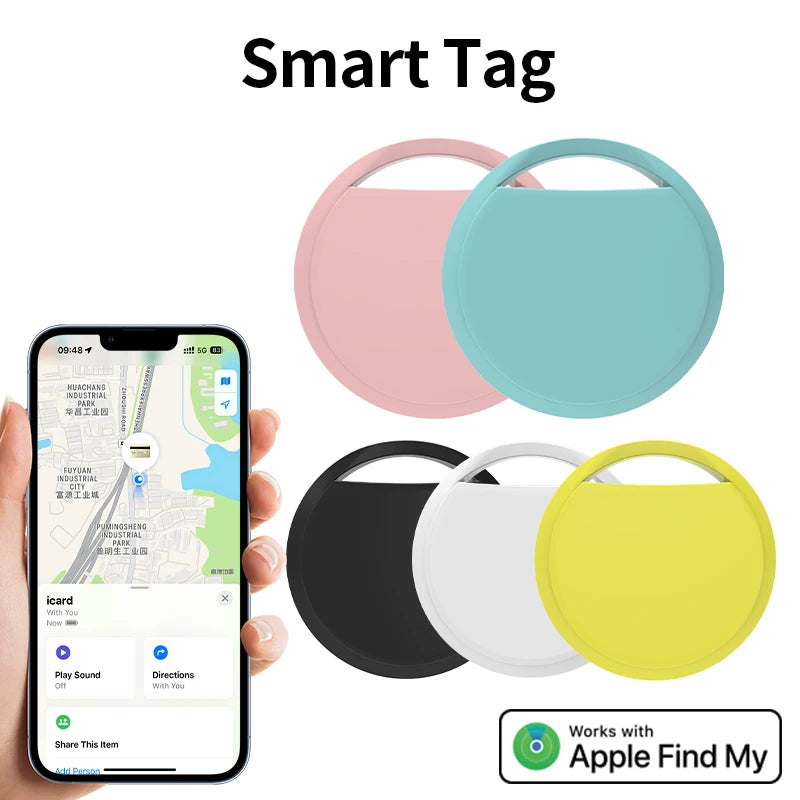 Mini Bluetooth GPS Tracker for Apple Find My Anti-Lose Reminder Sound Alarm Smart Tag Key Finder Dog Wallet Luggage Locator