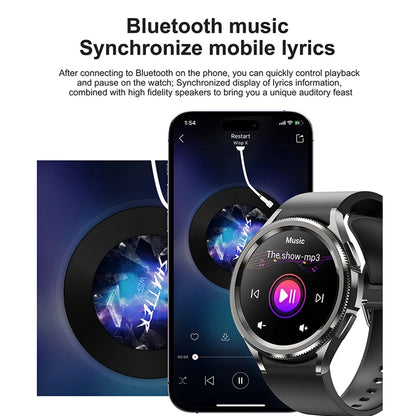 For Samsung Galaxy Watch 6 Smart Watch Men 100+ Sports Mode GPS NFC Waterproof Watch with AMOELD HD Screen Smartwatch 2025 New